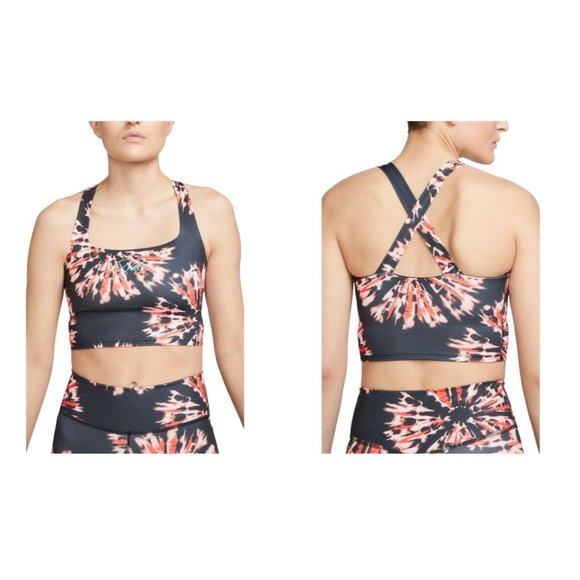 NIKE Resort Tie Dye Cropped Training Tank Top DQ3596-010 Women's - Picture 5 of 5